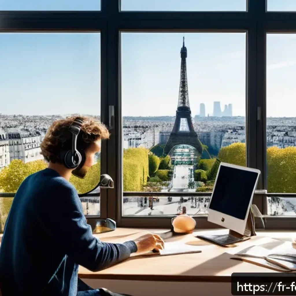 AI와 창작에서의 상호작용 - A modern digital artist’s studio in Paris, showcasing a diverse array of AI-powered creative tools o...